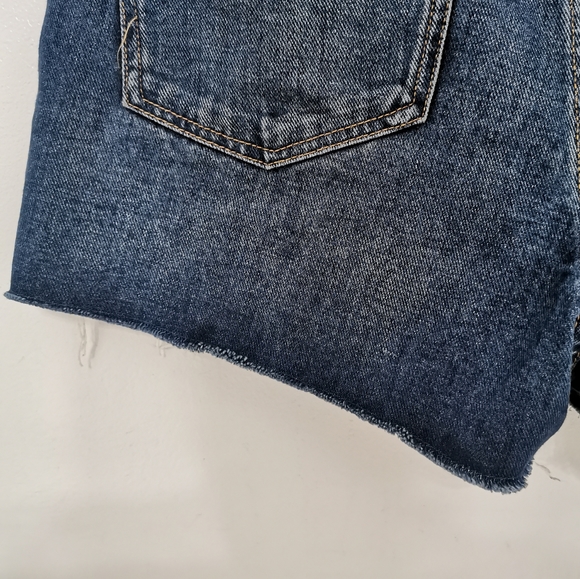 Frank and Oak The Stevie Cutoff Short in Blue - Picture 6 of 16